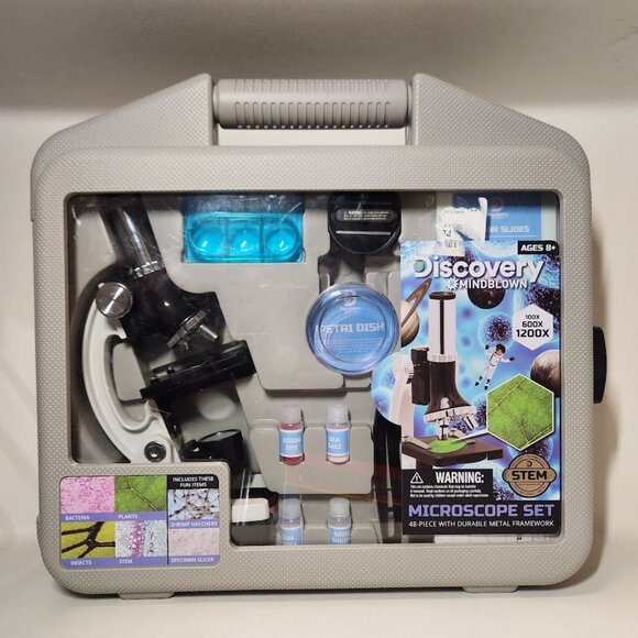 NEW Discovery #MINDBLOWN Microscope Set 48-Piece with Durable Metal Framework, 1 - Picture 2 of 16